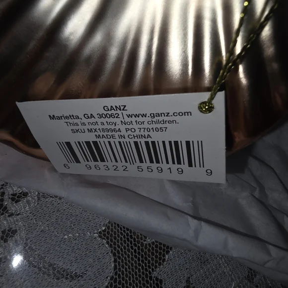 Iridescent Seashell Glass Christmas Ornament By Ganz - Picture 5 of 5